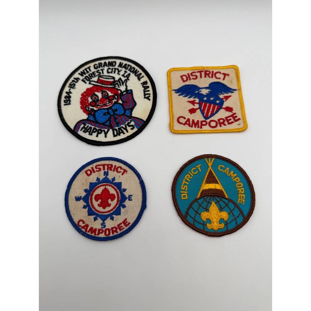 Vintage Boy Scouts District Camporee & 1984 WIT Grand National Rally Patch Lot 4
